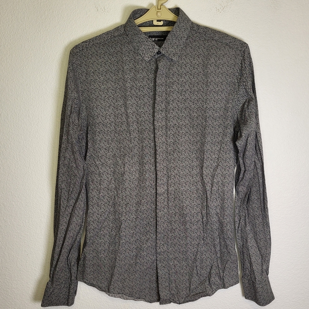 Bar III Extra Slim Fit Button Down Shirt size 15 34-35 Medium